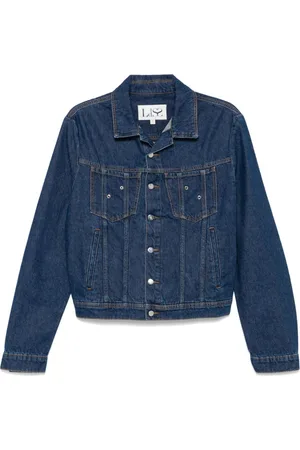 Ludovic De Saint Sernin Giacca denim con stampa Self Portrait