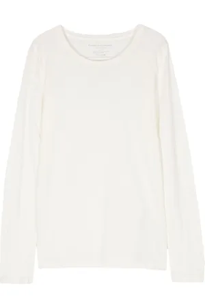 Majestic T-shirt in maglia fine