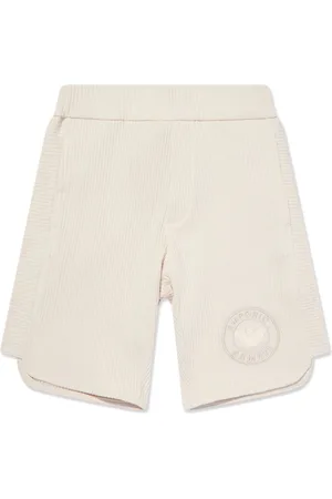 Emporio Armani Shorts a coste con ricamo