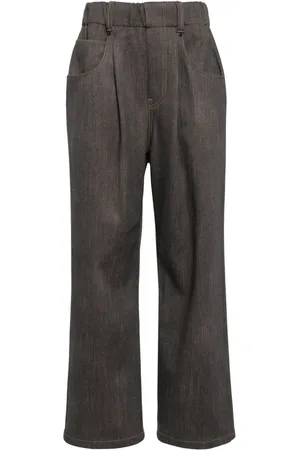 GOEN.J Pantaloni denim a gamba ampia