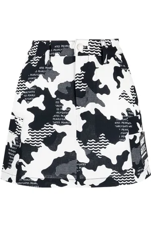 PEARLY GATES Minigonna con stampa camouflage