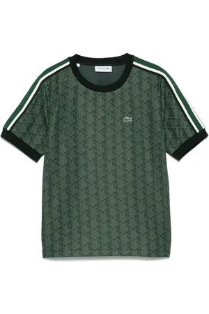 Lacoste T-shirt con monogramma jacquard