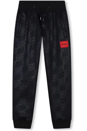 HUGO BOSS Pantaloni sportivi con motivo monogramma