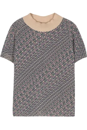 VERSACE Maglione con stampa Greca anni 2000
