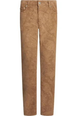 Etro Pantaloni slim con stampa paisley jacquard