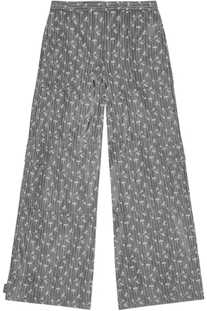 Ganni Pantaloni con fantasia jacquard