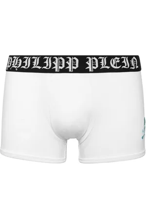 Philipp Plein Slip con ricamo Skull & Bones