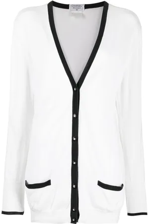 CHANEL Cardigan con scollo a V CC 1996