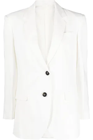 Brunello Cucinelli Blazer monopetto con revers a lancia