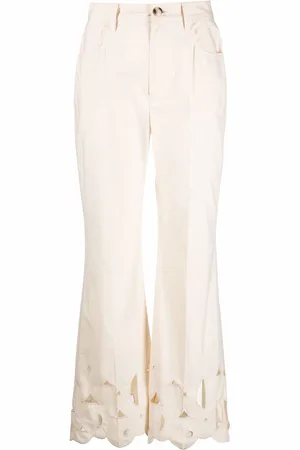 Nanushka Pantaloni svasati con ricamo