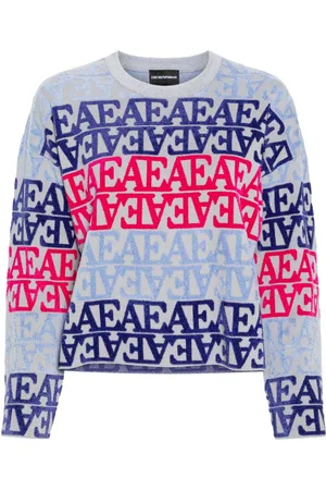 Emporio Armani Maglione con logo floccato