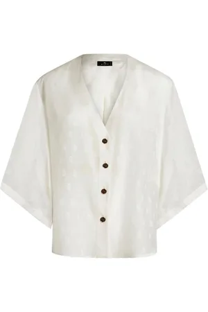 Etro Camicia con logo jacquard