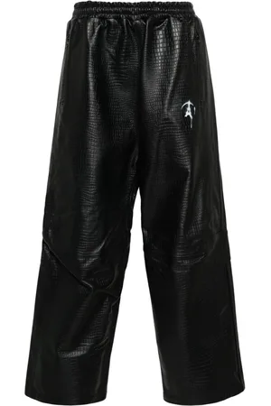 DOUBLET Pantaloni sportivi con effetto coccodrillo