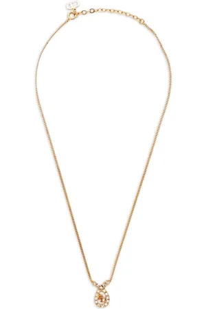 Dior Collana con logo di strass