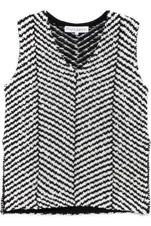 J.W.Anderson Top con motivo chevron