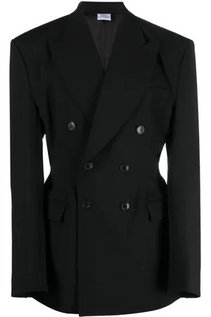 Vetements Blazer doppiopetto con revers a lancia