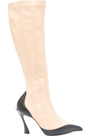 MUGLER Stivali in pelle con stecche 95mm