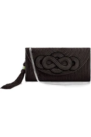SHANGHAI TANG Clutch Braided Knot