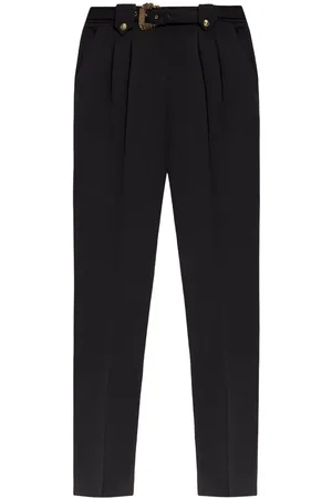 VERSACE Pantaloni sartoriali con cintura