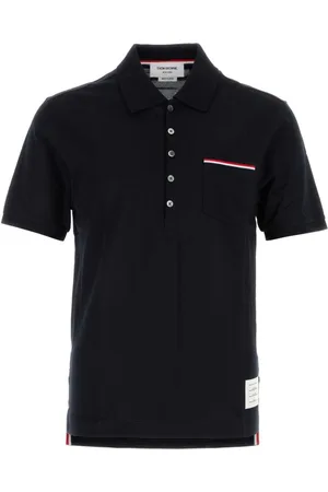 Thom Browne Polo con dettaglio a righe