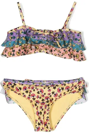 ZIMMERMANN Set bikini a fiori con ruches