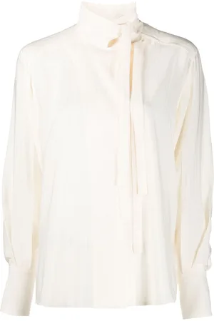 Chloé Blusa a righe con collo lavalli??re