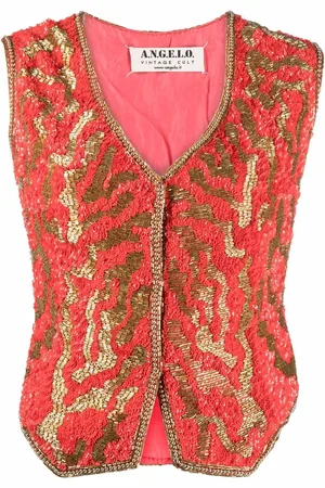 A.N.G.E.L.O. Vintage Cult Gilet con paillettes anni 