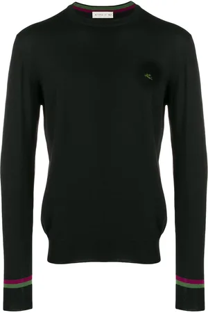 Etro Maglione con ricamo Pegaso