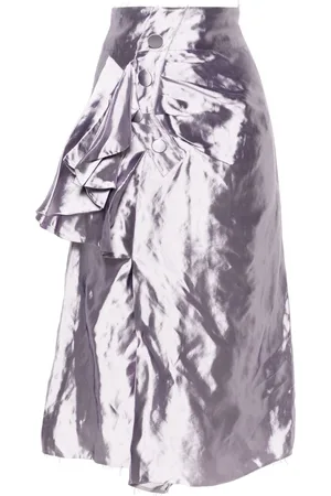 Maison Margiela Gonna midi con drappeggio