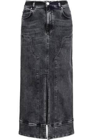 Pinko Gonna Gregoriana midi denim