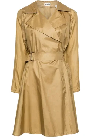 Alaïa Cappotto doppiopetto con cintura