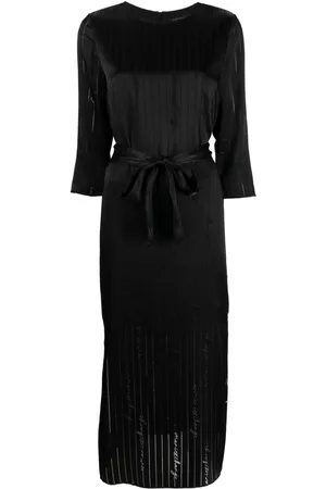Armani Exchange Abito midi con ricamo