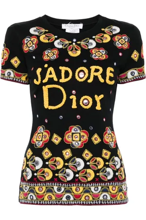 Dior T-shirt con ricamo 2004