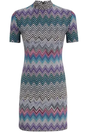 Missoni Abito corto con stampa a zigzag