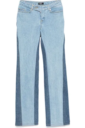 MUGLER Jeans dritti bicolore