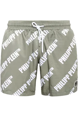 Philipp Plein Costume da bagno con logo all-over