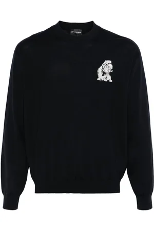 Emporio Armani Maglione con ricamo French Bulldog