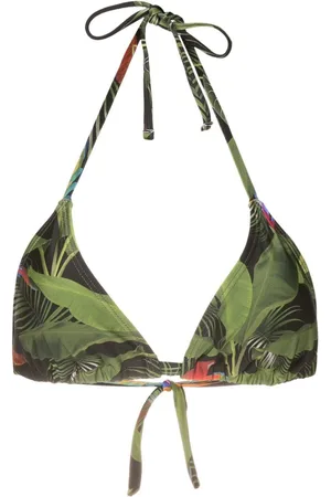 Lygia & Nanny Top bikini Iasmin con stampa botanica