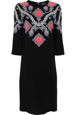 Etro Abito midi con stampa paisley