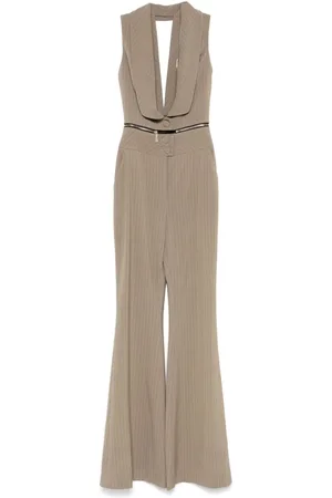 MITILIANE COUTURE Tuta intera a righe con zip