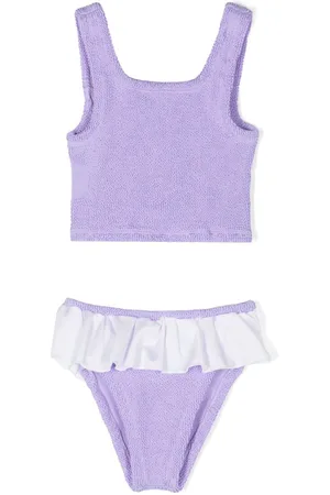 Hunza G Set bikini con ruches Olive