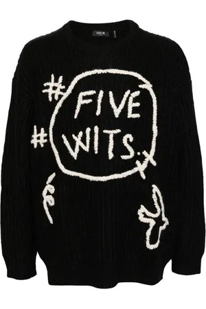 FIVE CM Maglione con logo ricamato