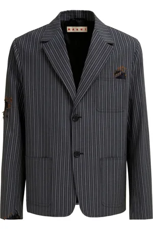 Marni Blazer a righe con effetto vissuto