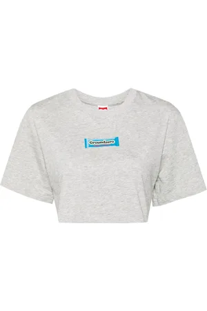 Ground Zero T-shirt crop con stampa