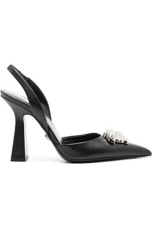 VERSACE Pumps La Medusa con cinturino posteriore 105mm