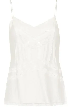 ERMANNO SCERVINO Top con rifinitura in pizzo