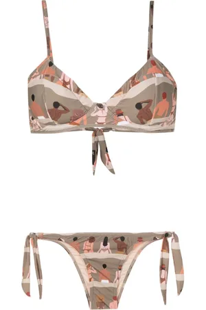 AMIR SLAMA Bikini con stampa