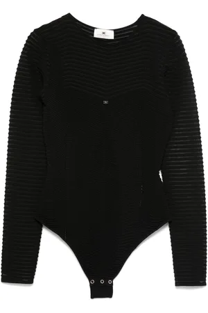 Elisabetta Franchi Body con motivo pied-de-poule