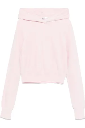 Alexander Wang Felpa con cappuccio crop