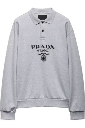 Prada Polo con effetto jacquard